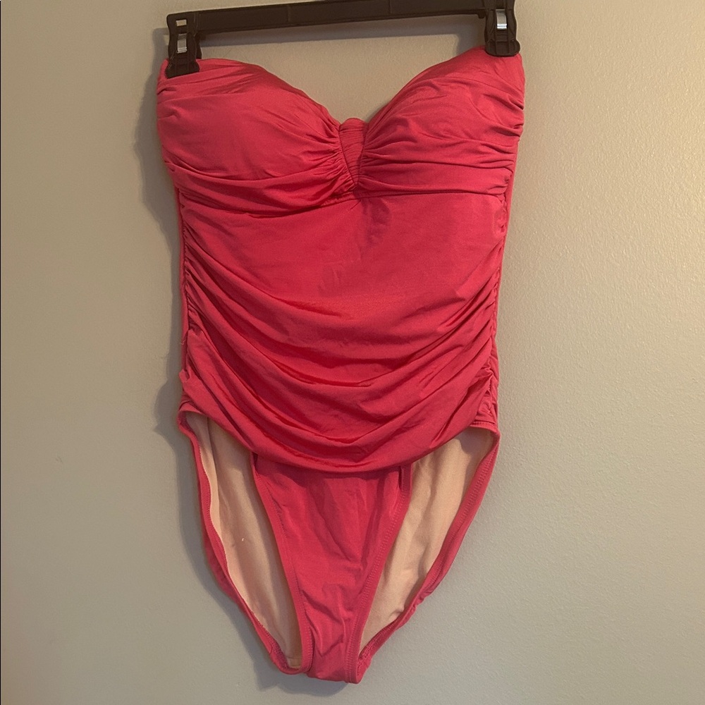 La Blanca Cream and Pink Swimwear